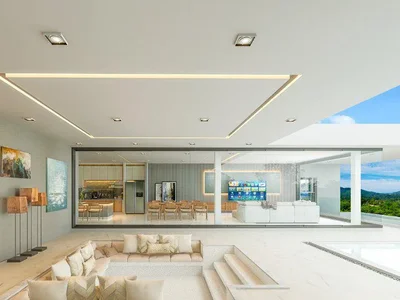 Complexe résidentiel New complex of furnished villas with swimming pools and panoramic views, close to Chaweng nightlife, Samui, Thailand