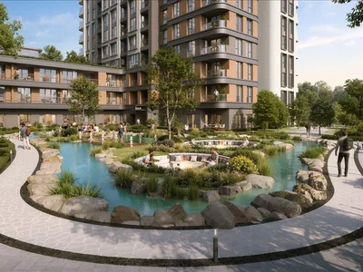 Zespół mieszkaniowy New residence with swimming pools, gardens and spa close to TEM highway and parks, Istanbul, Turkey