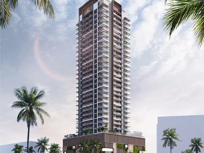 Wohnanlage New high-rise residence Q Gardens Aliya with swimming pools and a business lounge, JVC, Dubai, UAE