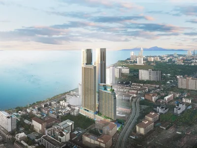 Zespół mieszkaniowy Elite high-rise complex with first-class infrastructure near the beach in Jomtien, Thailand