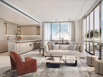 Residential complex New high-rise Atelis project with pools, co-working areas and direct access to the promenade in Dubai Design District, in the heart of Dubai