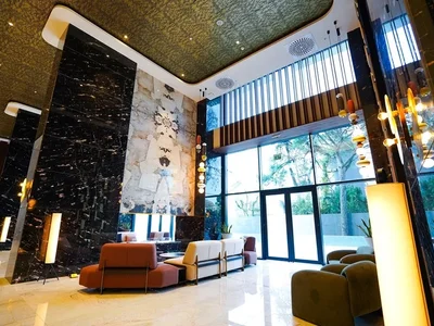 Complexe résidentiel Hotel rooms at Wyndham Residences Batumi.