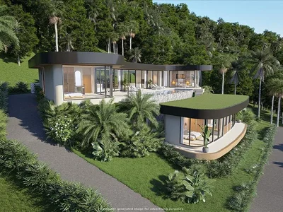 Complejo residencial New complex of luxury villas with swimming pools and panoramic sea views, 900 meters from the beach, Samui, Thailand