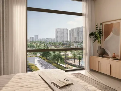 Wohnanlage New residence Parkside Views with swimming pools and lounge areas close to the city center, Dubai Hills, Dubai, UAE