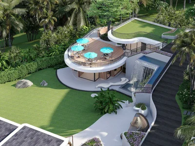 Residential complex Villas with private pools, large terraces and lounge areas, Chaweng Noi, Koh Samui, Thailand