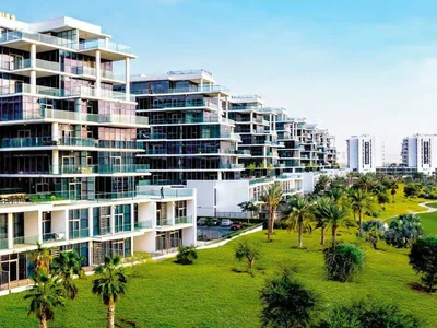 Residential complex Golf Town residential complex with golf course, tennis courts and swimming pool, DAMAC Hills, Dubai, UAE