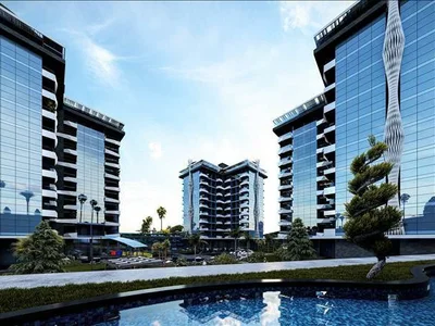 Residential complex New residence with swimming pools, an aqua park and a private beach, Avsallar, Turkey