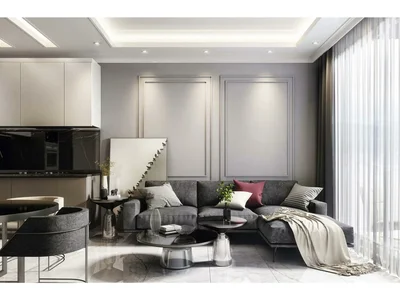 Residential complex New residence with a swimming pool and a fitness room close to the sea, Oba, Turkey