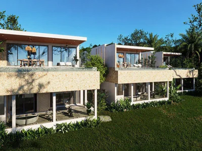 Residential complex New complex of villas with swimming pool, spa areas and panoramic views, 1 minute from Lamai Beach, Samui, Thailand