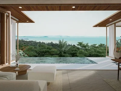 Complexe résidentiel Gated complex of villas with swimming pools at 400 meters from the coast, Samui, Thailand