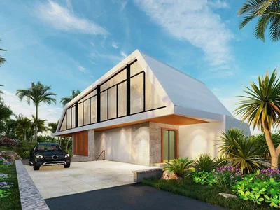 Zespół mieszkaniowy New residential complex of villas with swimming pools and sea views, 8 minutes drive to Bo Phut beach, Samui, Thailand