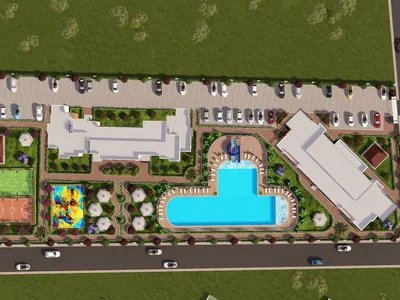 Zespół mieszkaniowy Residential complex with swimming pool in a quiet area, 300 metres to the sea, Mersin, Turkey
