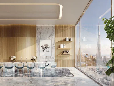 Wohnanlage High-rise residential complex Bugatti Residences with a private beach close to a yacht club, Business Bay, Dubai, UAE