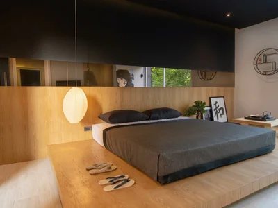 Zespół mieszkaniowy Modern apartments and villas with swimming pools and Japanese Zen garden, Bang Tao, Phuket, Thailand