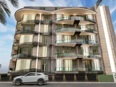 Zespół mieszkaniowy Furnished apartments near the beach and restaurant, in the centre of Alanya, Turkey