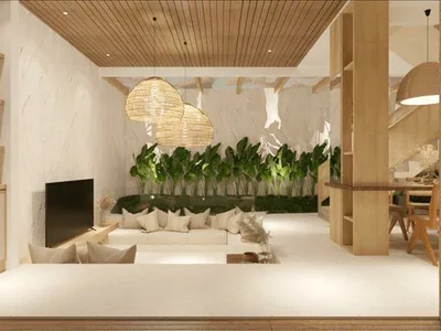 Wohnanlage New complex of furnished villas swimming pools near the ocean, in a popular area Canggu, Bali, Indonesia