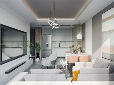 Zespół mieszkaniowy New residence with a swimming pool and a kids' park close to the sea, Alanya, Turkey