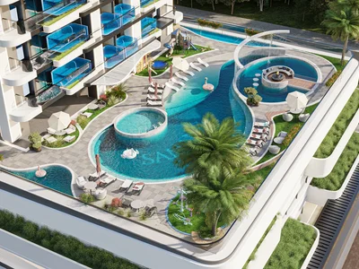 Wohnanlage Modern apartments with private pools, in a multi-storey residential complex with developed infrastructure, JVC, Dubai, UAE