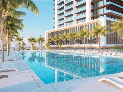 Residential complex Duplex apartments in the new high-rise Auresta Residence with swimming pools, lounge areas and gardens, JVC, Dubai, UAE