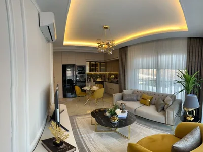 Complexe résidentiel New residence with a swimming pool, a tennis court and a mini golf course close to the sea and the city center, Oba, Turkey
