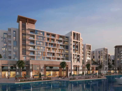 Жилой комплекс Новая малоэтажная резиденция Wharf Tower с бассейном, садом и круглосуточной охраной рядом со станцией метро, Jaddaf Waterfront, Дубай, ОАЭ