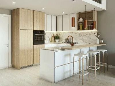 Complejo residencial New residence Elysee with a swimming pool and a spa, JVC, Dubai, UAE