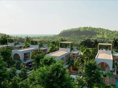 Wohnanlage New complex of villas with swimming pools, roof-top terraces and sea views, Samui, Thailand