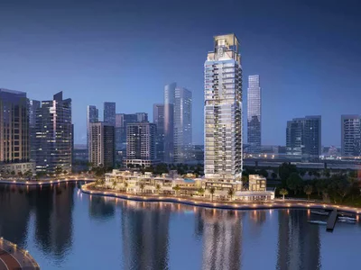 Complexe résidentiel New waterfront residence Liv Waterside with swimming pools and a spa center, Dubai Marina, Dubai, UAE