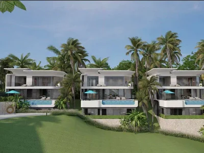 Residential complex Villas with private pools, large terraces and lounge areas, Chaweng Noi, Koh Samui, Thailand