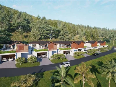 Zespół mieszkaniowy New complex of villas with a picturesque view of the jungles close to Lamai Beach, Samui, Thailand