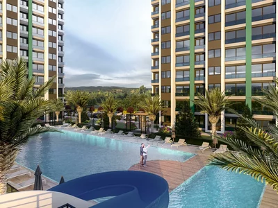 Wohnanlage Two bedroom apartments in complex with swimming pool and basketball court, Mersin, Turkey