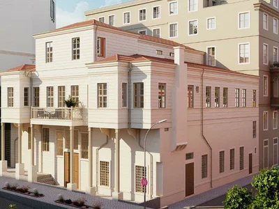 Complexe résidentiel Residential complex with courtyard in the historic part of the city, Beyoglu, Istanbul, Turkey