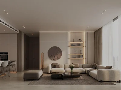 Complejo residencial New residence Binghatti Elite with a swimming pool and a gym close to shopping malls, Dubai Production City, Dubai, UAE